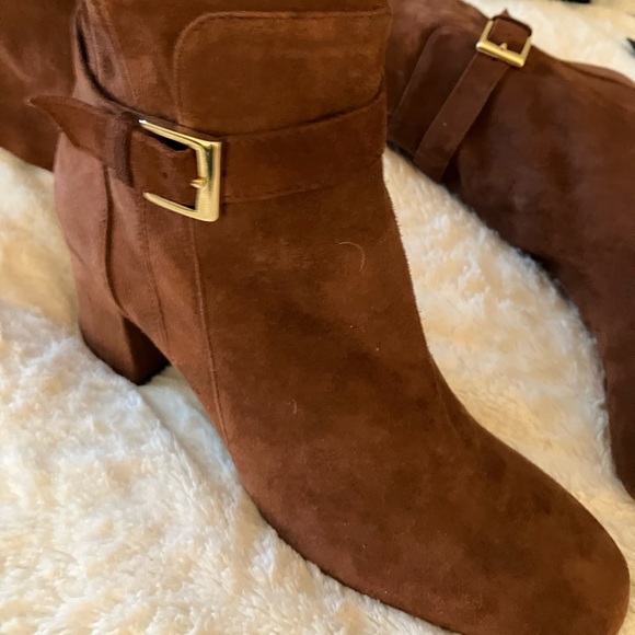 Kate Spade Suede boots - Redwood brown /mohogany brown - Beautiful 7.5/8 - Picture 1 of 9